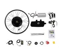 HHEMSTD Ebike - Kit de conversión de bicicleta eléctrica de 26 pulgadas, 48 V, 1500 W, motor de buje trasero con pantalla LCD, controlador integrado y PAS para bicicletas de carretera