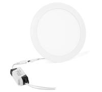 HHF Iluminación del hogar, 1 Panel LED Ultrafino de 3 W, 6 W, 9 W, 12 W, 15 W y 18 W, luz LED Redonda de Techo integrada, CA 85-265 V, SMD2835(Natural Light,15W)