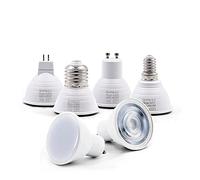 HHF Iluminación del hogar, Paquete de 1, bombilla de foco LED E27/E14/MR16/GU10 6W AC220V lámpara de foco LED(Cold White,E14 6W)