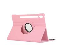 HHF Tab Accesorios, carcasa de PC + funda de soporte de textura de lichi, funda de piel sintética giratoria de 360° compatible con Lenovo Tab Xiaoxin Pro de 12.6 pulgadas (Q706F) (rosa)