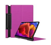 HHF Tab Accesorios, carcasa rígida portátil plegable, funda de piel sintética compatible con Lenovo Yoga Tab J706f de 11 pulgadas (morado)