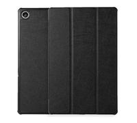 HHF Tab Accessories, funda de piel sintética de triple pliegue, carcasa rígida portátil compatible con Lenovo Tab P11 2nd 11.5 pulgadas tb-350FU (negro)