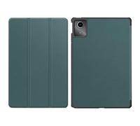 HHF Tab Accessories, funda protectora de piel sintética magnética de triple pliegue compatible con Lenovo Tab M9 de 9 pulgadas TB-310 2023 (verde oscuro)