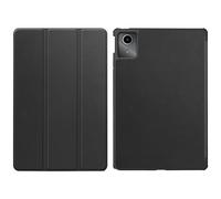 HHF Tab Accessories, funda protectora de piel sintética magnética de triple pliegue compatible con Lenovo Legion Y700 3ª generación 2025 (negro)