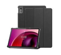 HHF Tab Accessories, funda rígida de policarbonato, soporte magnético de triple pliegue compatible con Lenovo Xiaoxin Pad M11/K11 de 11 pulgadas TB-33OFU 2024 (negro)
