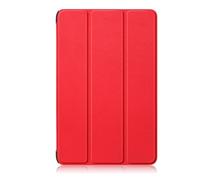 HHF Tab Accessories, funda rígida portátil de tres pliegues, funda de piel sintética con soporte compatible con Lenovo Xiaoxin Pad Pro de 12.7 pulgadas 2025 (rojo)
