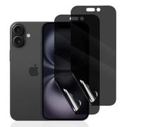 Hhfcryst 2 Piezas Protector Hydrogel Anti-Espía para iPhone 16 Plus, Película de Privacidad en TPU Flexible, Auto-Reparación, Sin Burbujas, Cobertura Completa Borde a Borde