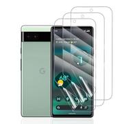 Hhfcryst 3 Pièces Films de Protection d'écran en Hydrogel pour Google Pixel 6a, HD Souple TPU Film Hydrogel Transparent Haute Sensibilité Film Protecteur (verre non trempé)