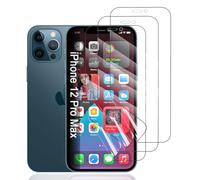Hhfcryst Protector de Hidrogel Protector para iPhone 12 Pro Max, 3 Piezas TPU Protectores de Pantalla HD Transparente Suave (Vidrio no templado)