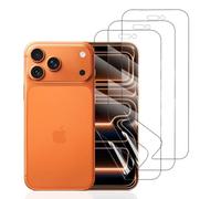 Hhfcryst Protector de Hidrogel Protector para iPhone 17 Pro Max, 3 Piezas TPU Protectores de Pantalla HD Transparente Suave (Vidrio no templado)