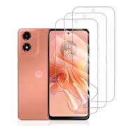Hhfcryst Protector de Hidrogel Protector para Motorola Moto G04s, 3 Piezas TPU Protectores de Pantalla HD Transparente Suave (Vidrio no templado)