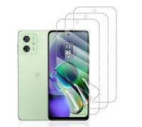 Hhfcryst Protector de Hidrogel Protector para Motorola Moto G54, 3 Piezas TPU Protectores de Pantalla HD Transparente Suave (Vidrio no templado)