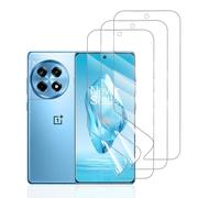 Hhfcryst Protector de Hidrogel Protector para OnePlus 12R 5G, 3 Piezas TPU Protectores de Pantalla HD Transparente Suave (Vidrio no templado)