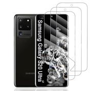 Hhfcryst Protector de Hidrogel Protector para Samsung Galaxy S20 Ultra, 3 Piezas TPU Protectores de Pantalla HD Transparente Suave (Vidrio no templado)