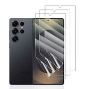Hhfcryst Protector de Hidrogel Protector para Samsung Galaxy S25Ultra, 3 Piezas TPU Protectores de Pantalla HD Transparente Suave (Vidrio no templado)