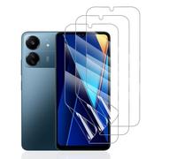 Hhfcryst Protector de Hidrogel Protector para Xiaomi Poco C65, 3 Piezas TPU Protectores de Pantalla HD Transparente Suave (Vidrio no templado)