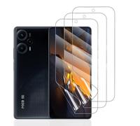Hhfcryst Protector de Hidrogel Protector para Xiaomi Poco F5, 3 Piezas TPU Protectores de Pantalla HD Transparente Suave (Vidrio no templado)