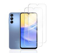 Hhfcryst Protector Pantalla para Samsung Galaxy A15 5G /4G, 2 Unidades Cristal Templado, Dureza 9H, No Astilla, Cobertura Total,Transparencia HD
