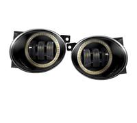 Hhfksci Faros Antiniebla 2 Faros Antiniebla LED Diurna Tipo Ojo Ángel Para VW Para Golf Para Jetta 6 Para Tiguan 5N Para Touran Para Beetle Para EOS Para Caddy(Yellow and Yellow)