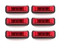 Hhfksci Juego De 6 Luces Traseras Para Camión, Marcadoras Laterales De Contorno, 12V Y 24V, LED Para Lámpara De Remolque De Caravana. Piloto Posterior