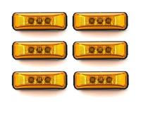 Hhfksci Juego De 6 Luces Traseras Para Camión, Marcadoras Laterales De Contorno, 12V Y 24V, LED Para Lámpara De Remolque De Caravana. Piloto Posterior