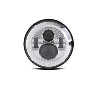 Hhfksci luz Delantero Faro LED DRL 45w 4x4 7 Pulgadas Para Nissan Para Patrol Y60 Para Safari Para BENZ-G55 Faros Delanteros Redondos Halo Con/sin Señal Giro Ámbar