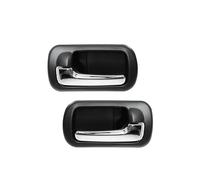Hhfksci Tiradores Puerta Interior Para Civic Sedán 2001 2002 2003 2004 2005 Manija Puerta Interior Delantera Trasera Color Negro Cromado Manijas Interiores Coche(Rear Left and Right)