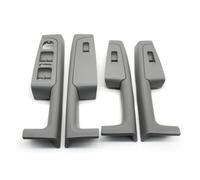 Hhfksci Tiradores Puerta Interior Para Skoda Para Superb 2008-2013 Coche Volante A Izquierda Manija Puerta Delantera Trasera Marco Apoyabrazos Interruptor Panel Manijas Interiores Coche(4PCS Gray)