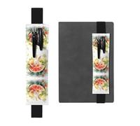 HHGFASD Black Bunny in The Watermelon Pattern - Estuche de piel de PVC para lápices, marcapáginas, 2 en 1, antideslizante, almacenamiento esencial para cuentas de viaje, Black, One Size, Mochila