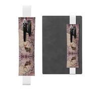 HHGFASD Black Fawn in The Boughs - Estuche de piel de PVC con diseño de marcapáginas 2 en 1, antideslizante, esencial para cuentas de viaje, White, One Size, Mochila escolar