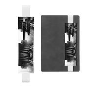 HHGFASD Black Mountain Mist Over The Stone Steps - Estuche de piel de PVC para lápices, marcapáginas, 2 en 1, antideslizante, almacenamiento esencial para cuentas de viaje, White, One Size, Mochila