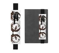 HHGFASD Black Owl Under The Starry Sky - Estuche de piel de PVC con diseño de búho negro 2 en 1, antideslizante, esencial para cuentas de viaje, Black, One Size, Mochila escolar