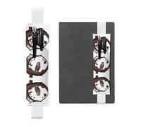 HHGFASD Black Owl Under The Starry Sky - Estuche de piel de PVC con diseño de búho negro 2 en 1, antideslizante, esencial para cuentas de viaje, White, One Size, Mochila escolar