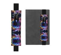 HHGFASD Black Roads of The Future - Estuche de piel de PVC con patrón 2 en 1, antideslizante, esencial para cuentas de viaje, Black, One Size, Mochila escolar