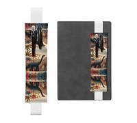 HHGFASD Black The Dinosaur Looking Out Pattern - Estuche de piel de PVC 2 en 1, antideslizante, almacenamiento esencial para cuentas de viaje, White, One Size, Mochila escolar