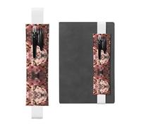 HHGFASD Black The Hard-Working Bee. Estuche de piel de PVC con diseño de marcapáginas, 2 en 1, antideslizante, almacenamiento esencial para cuentas de viaje, White, One Size, Mochila escolar