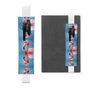 HHGFASD Black The Mighty Flamingo - Estuche de piel de PVC con marcapáginas 2 en 1, antideslizante, esencial para cuentas de viaje, White, One Size, Mochila escolar