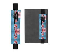 HHGFASD Black The Mighty Flamingo - Estuche de piel de PVC con marcapáginas 2 en 1, antideslizante, esencial para cuentas de viaje, Black, One Size, Mochila escolar