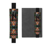 HHGFASD Black The Mighty Tiger. Estuche de piel de PVC con diseño de marcapáginas, 2 en 1, antideslizante, esencial para cuentas de viaje, Black, One Size, Mochila escolar