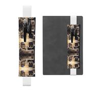 HHGFASD Black The Two Cool Cats. Estuche de piel de PVC con diseño de marcapáginas, 2 en 1, antideslizante, esencial para cuentas de viaje, White, One Size, Mochila escolar