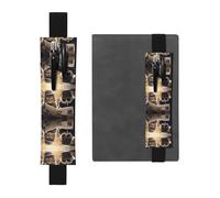 HHGFASD Black The Two Cool Cats. Estuche de piel de PVC con diseño de marcapáginas, 2 en 1, antideslizante, esencial para cuentas de viaje, Black, One Size, Mochila escolar