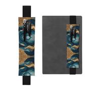 HHGFASD Black Waves in The Wheat Field - Estuche de piel de PVC, 2 en 1, antideslizante, almacenamiento esencial para cuentas de viaje, Black, One Size, Mochila escolar