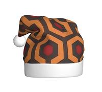 HHGFASD El sombrero de Navidad con patrón brillante para adultos es suave y ligero