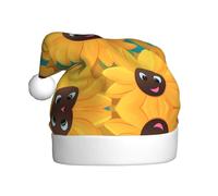 HHGFASD El sombrero de Navidad con patrón de avatar de girasol para adultos es suave y ligero