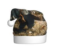 HHGFASD El sombrero de Navidad con patrón de conejo de primavera para adultos es suave y ligero