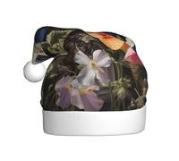 HHGFASD El sombrero de Navidad con patrón de golondrina en las flores para adultos es suave y ligero