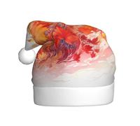 HHGFASD El sombrero de Navidad con patrón de hojas de arce de fuego para adultos es suave y ligero