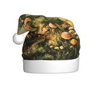 HHGFASD El sombrero de Navidad con patrón de hongos para adultos es suave y ligero