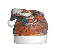 HHGFASD El sombrero de Navidad con patrón de imagen de la reina para adultos es suave y ligero