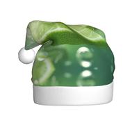 HHGFASD El sombrero de Navidad con patrón de lima dulce y fresca para adultos es suave y ligero